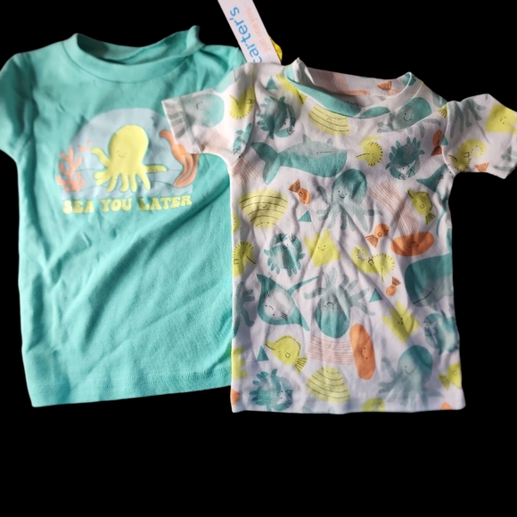 Carter's Other - Carter's Ocean Life  Short Sleeve Tees for Kids